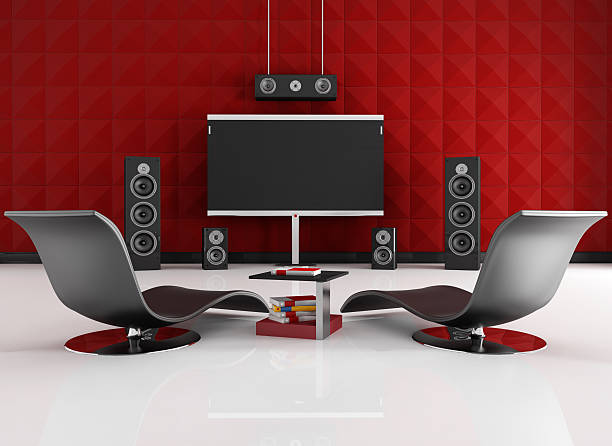 istock red and black home cinema 120654798