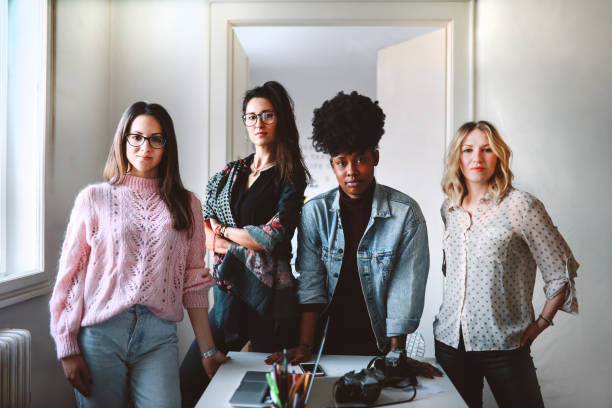 istock Portrait of a design office team 1206556258