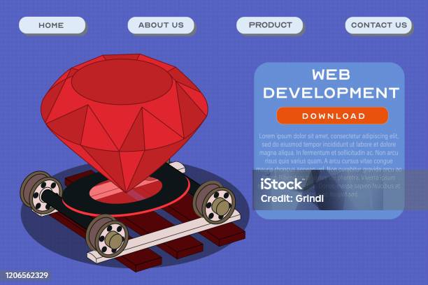 Web Development Site Template Application And Software Development ...