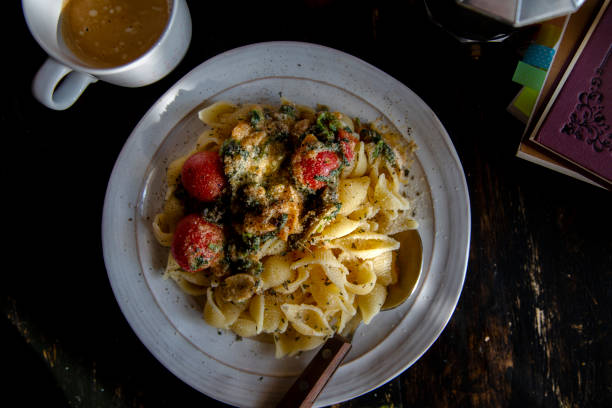 homemade vegetable cheese conchiglie
