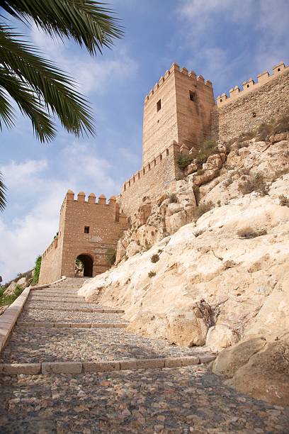 public access castle of Almeria city in Andalusia Spain