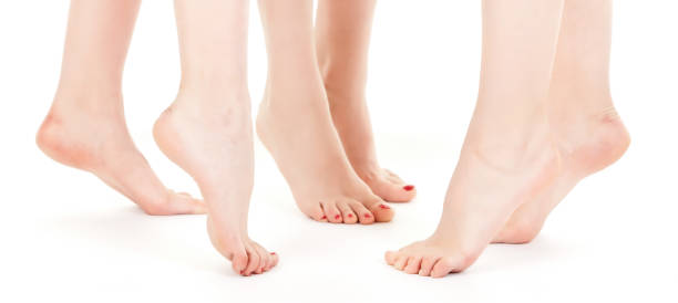 Beautiful Female Barefoot stock photo