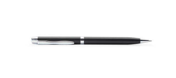 istock Black metal pen isolated on white background with clipping path 1206570194