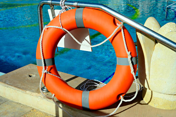 istock Life-buoy ring and water sport activities 1206571524