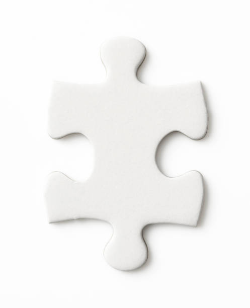 istock Isolated shot of blank jigsaw piece on white background 1206572503