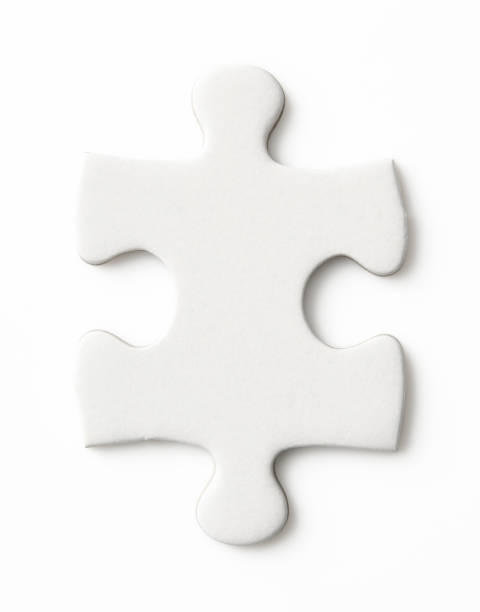 istock Isolated shot of blank jigsaw piece on white background 1206572517