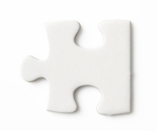 istock Isolated shot of blank jigsaw piece on white background 1206572518