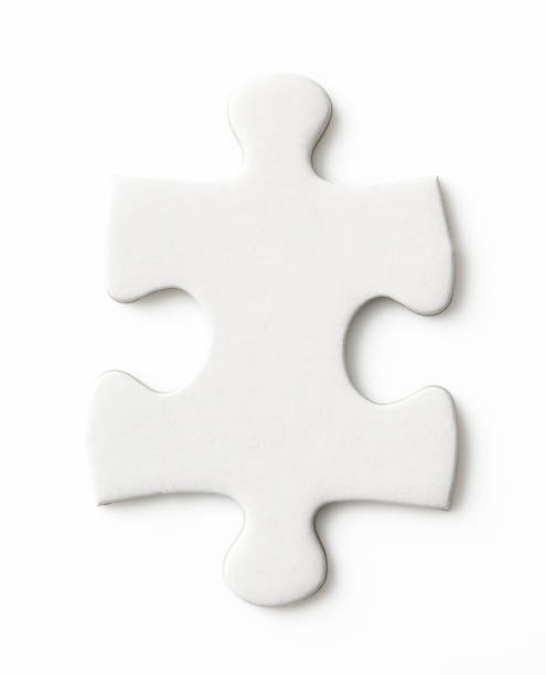 istock Isolated shot of blank jigsaw piece on white background 1206572522