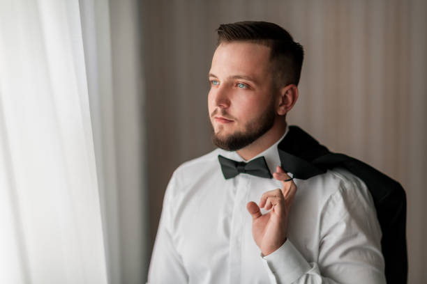istock portrait of a handsome man with a bow tie 1206578257