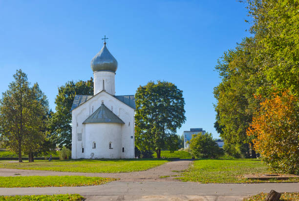 kościół dwunastu apostołów w weliky nowogród, rosja - twelve apostles zdjęcia i obrazy z banku zdjęć