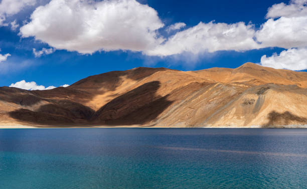 Pangong Lake one of the most highest lake in the world located in Himalayan mountain in both China and India