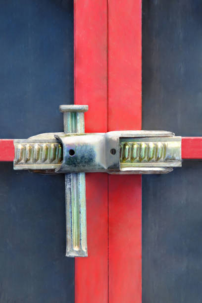 istock The clamp connects the two formwork panels 1206588089