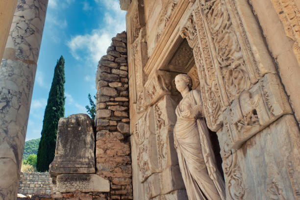 istock Ancient ruins at Ephesus in Turkey 1206590745