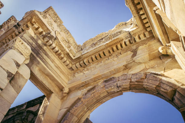 istock Ancient ruins at Ephesus in Turkey 1206590753