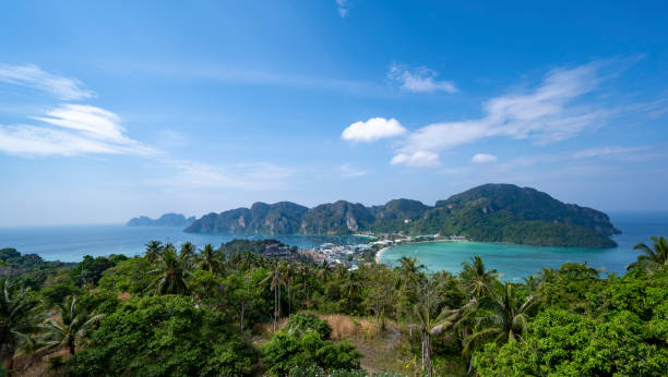 istock Aerial view of Phi Phi Islands in Thailand 1206591642
