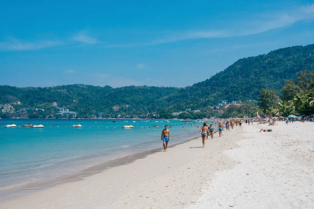 The viewpoint Cape Promthep at the Rawai Beach in the south of the island of Phuket in the south of Thailand in South East Asia.