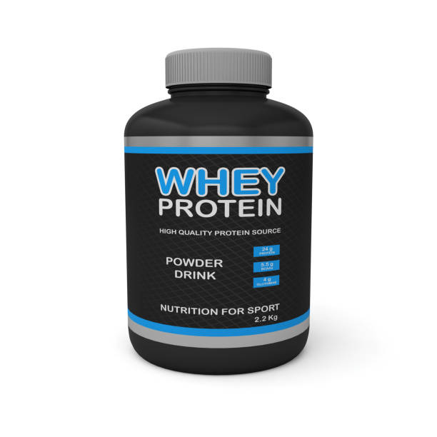 istock whey protein jars powder bodybuilding 1206594755