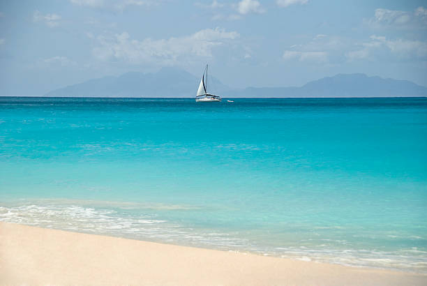 istock Sea and ship, Antigua 120659564