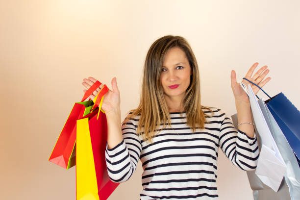 istock Young woman going shopping 1206596916