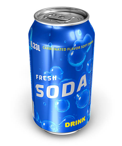 istock Refreshing soda drink in metal can 120659764