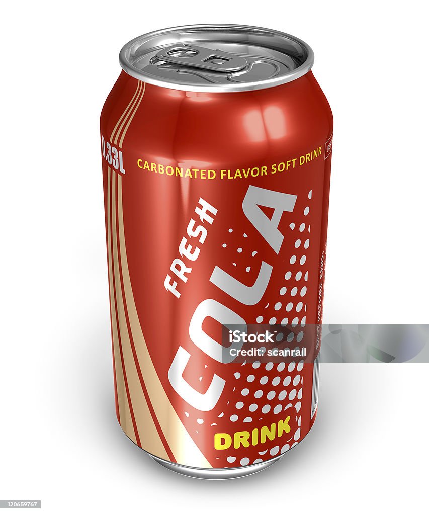 Bebida de Cola em metal pode - Royalty-free Lata - Recipiente Foto de stock
