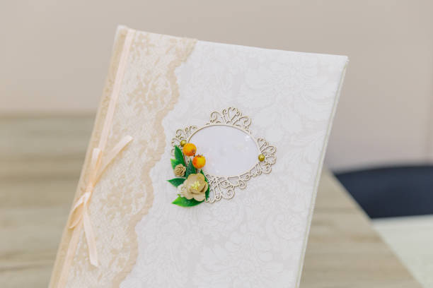 istock Beautifully decorated book stands on the table 1206602402
