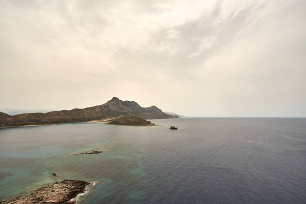 istock balos lagoon seen from the gramvousa island in Crete, Greece 1206603476
