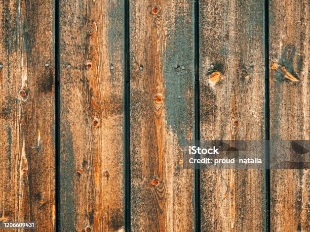 Old Wooden Background Stock Photo - Download Image Now - Grunge Image Technique, Textured Effect, Wood - Material