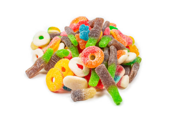 istock Assorted gummy candies. Top view. Jelly  sweets. 1206612446