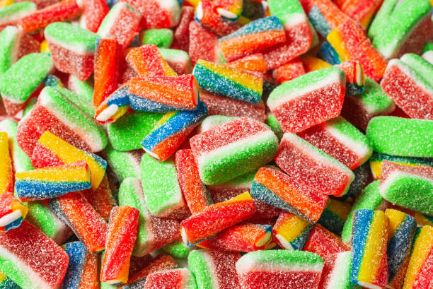 istock Assorted gummy candies. Top view. Jelly  sweets. 1206612488