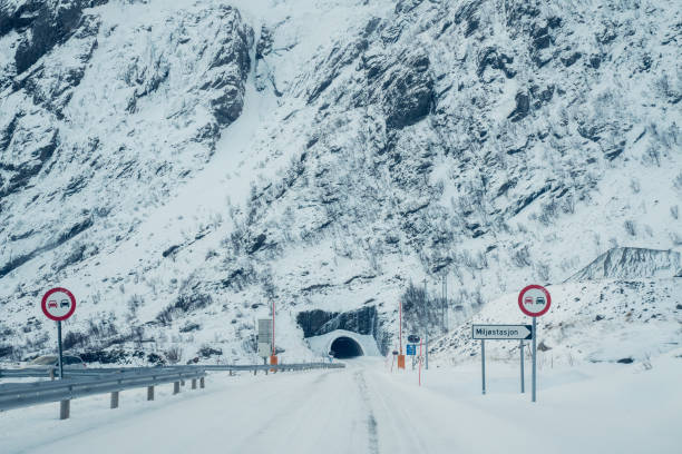 istock Road, Lofoten Islands, Norway 1206612496