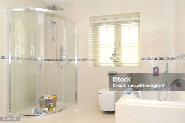 Bathroom Stock Photo - Download Image Now - Shower, Enclosure, Bathtub