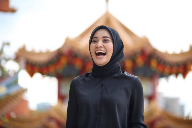 istock South East Asia: Modern Muslim in Thean Hou Temple, Malaysia 1206616968