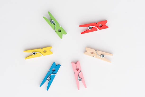 istock Set of decorative clothespins 1206620278