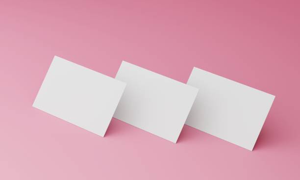 istock three business cards pink color background 3d illustration 1206624418