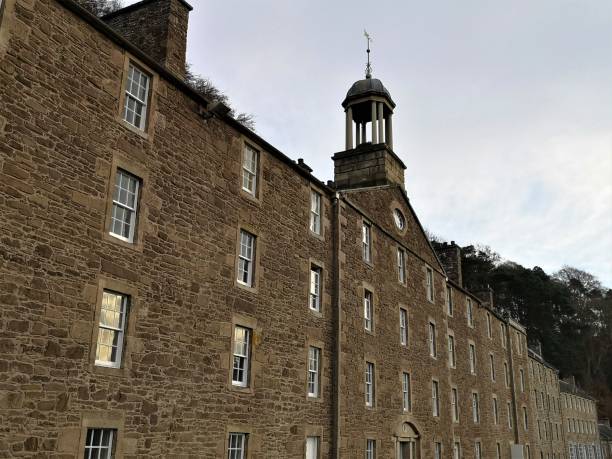 landmarks of scotland - new lanark - lanarkshire imagens e fotografias de stock