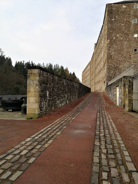 landmarks of scotland - new lanark - lanarkshire imagens e fotografias de stock