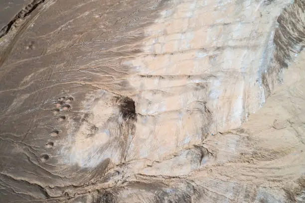 barren mountains on rocky desert landscape