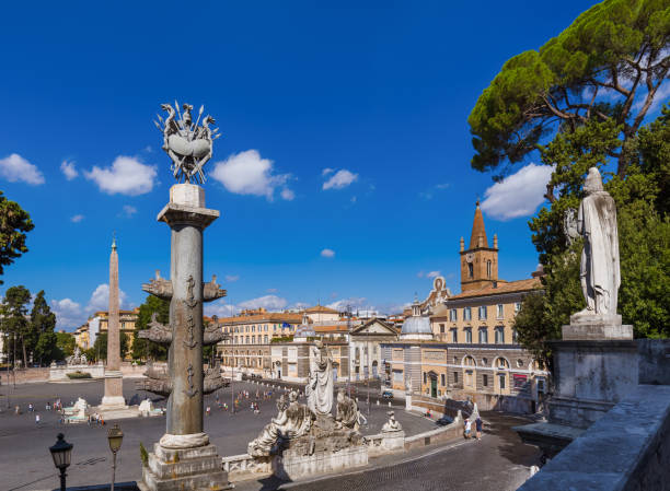 istock Square Piazza del Popolo in Rome Italy 1206639336