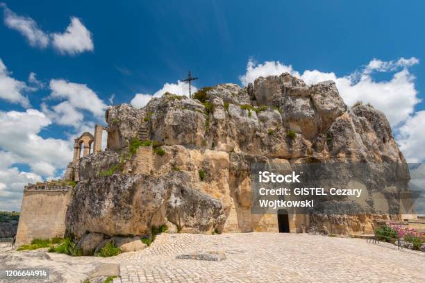 View Of The Church Of Madonna De Idris In The Rock Cave Church In Sassi Old Town Matera Italy Stock Photo - Download Image Now