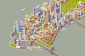 Isometric New York Bold Color