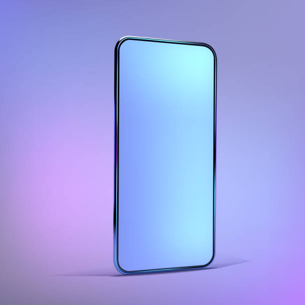 istock 3D realistic colorful smartphone mockup. Template for infographics and UI design. Phone frame with blank display isolated templates. Vector cell phone concept 1206651220