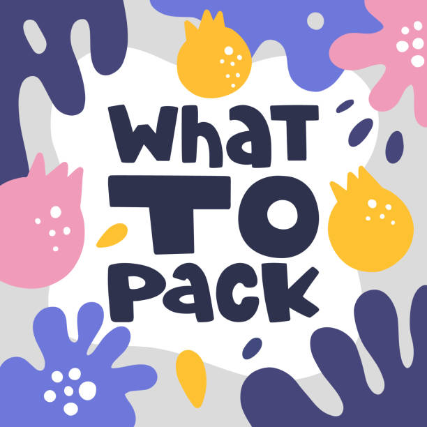 Packing Lettering 250+ Travel Packing Organized Illustrations, Royalty-Free Vector ...