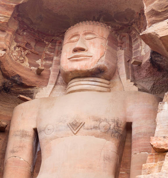 istock Jain statue in Gwalior, Madhya Pradesh, India 1206655188
