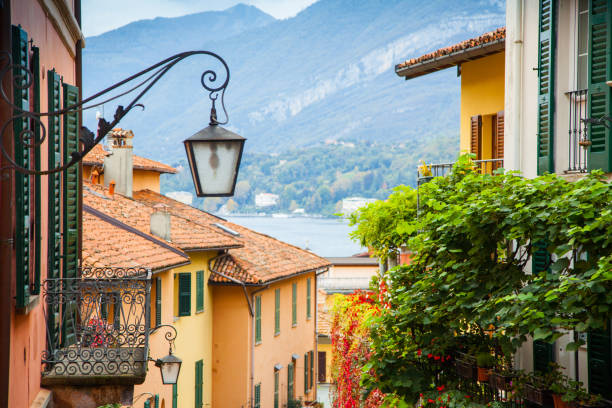 istock Bellagio street view towards lake Como 1206657718