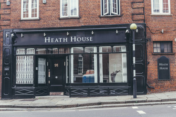 agência imobiliária heath house em heath street em hampstead, londres - london england apartment uk real estate - fotografias e filmes do acervo