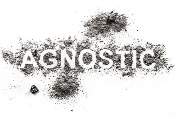 istock Agnostic word written in ash, dust or dirt 1206661744