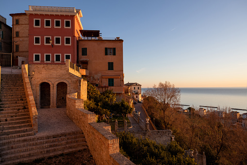 Views of Grottammare old town in Central Italy.