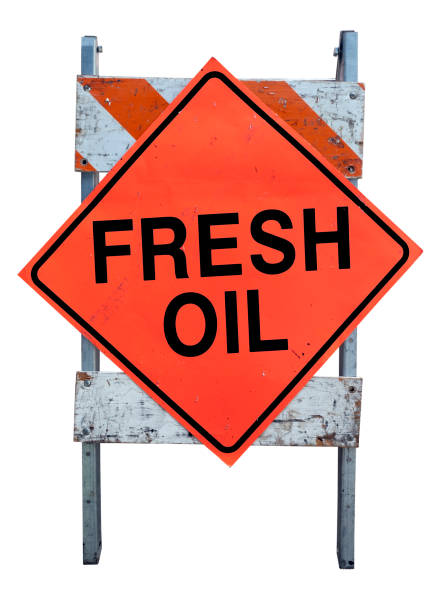 istock FRESH OIL Warning Sign 1206663424