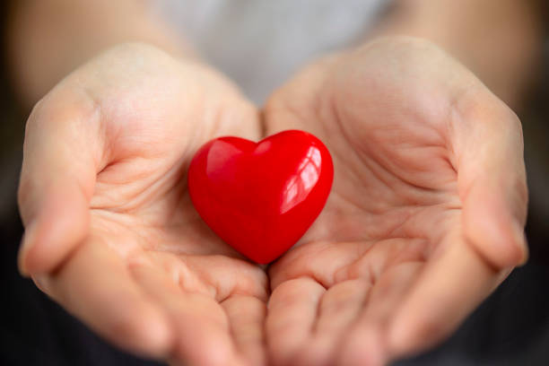 istock Woman holding a red heart in her hands 1206665192